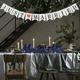 thumbnail image 6 of Dark blue Mr and Mrs Signs with Just Married Banner, Wooden Freestanding Letters for Photo Props, Rustic Dec, 6 of 14