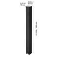 thumbnail image 6 of VEVOR Mailbox Post, 43x4x4in, Steel In-Ground Mounting Mail Box Stand with Powder Coating Surface, Heavy Duty Metal Post Sleeve Kit for Outside Curbside Residential Use, Easy Install, Black, 6 of 9