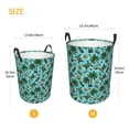thumbnail image 2 of Lsque Pineapple Sea Turtle pattern Laundry Hamper Basket, Tall Woven Rope Hamper Basket for Clothes, Lightweight Storage Basket, Collapsible Waterproof-Medium, 2 of 8