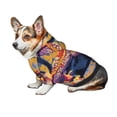 thumbnail image 6 of Goofa Colorful Gecko Jungle Art Pattern Small Dog Sweater Hoodies Pet Grey Hooded Soft Fleece Sweatshirts with Pocket Fall Winter Puppy Cat Sweaters Warm Clothes-X-Large, 6 of 8