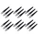thumbnail image 1 of 18Pzs Pinzas Antiestaticas de Punta Puntiaguda Electronica de Plastico Negro, 1 of 5