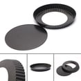 thumbnail image 3 of 9 Inch Flan Fluted Tin Tart Pie Pan Cake Baking Tray Non Stick Loose Base Mold, 3 of 8