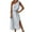 White, variant on ZQUUVOU Women's One Shoulder Dress Sleeveless Tie Waist Loose Fit Summer Maxi Dress Khaki,S