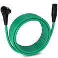 thumbnail image 1 of LyxPro 25 Feet XLR Cable, Right Angle Female to Male, 3 Pin Mic Cable, Green, 1 of 7