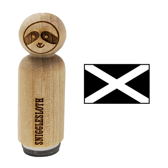 Scotland Flag Rubber Stamp for Scrapbooking Crafting Stamping - Medium 1 Inch