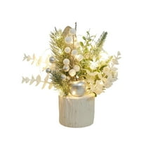 Christmas Ornaments 2025,Table Top Christmas Tree Small Christmas Tree,Artificial Little Potted Mini Tabletop Tree Christmas Decorations, for Wedding Holiday Indoor Xmas Party Winter Decor (4PC)