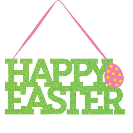 Creative Converting Happy Easter Glitter Sign