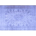 thumbnail image 1 of Ahgly Company Machine Washable Indoor Rectangle Persian Blue Traditional Area Rugs, 8' x 12', 1 of 4