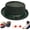Army Green-a, variant on 2026 New Unisex Summer Breathable Mesh Pork Pie Hat, UPF50+ Roll-Brim Trilby Fedora Sun Hat, Lightweight Beach Travel Party