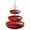 Red, variant on Solar Powered Floating Bird Bath and Hanging Hummingbird Feeder Set, Outdoor Garden Decoration to Attract and Nourish Wild Birds Red