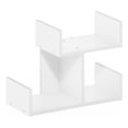 thumbnail image 2 of Furinno Hermite Wooden Desktop Bookshelf Storage Organizer for Home and White, 2 of 6