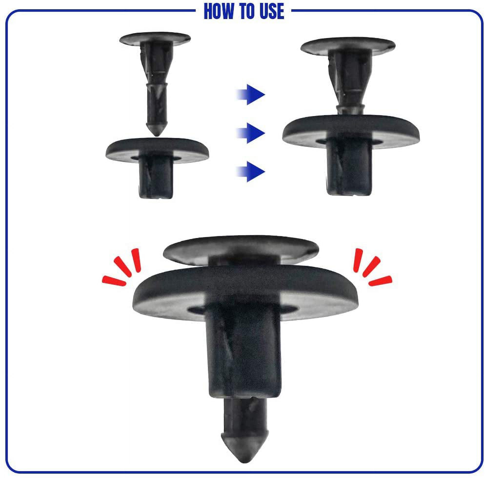 Lot De 100 Clips Attache De Pare-chocs / Aile Pour Toyota - Compatible Référence 90467-07166 - Neuf