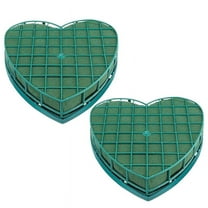 2Pcs Floral Foam Heart-Shaped Flower Holder with for Wedding Centerpiece Car Table Arrangement