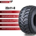 thumbnail image 2 of WANDA 2 New ATV Tires 22X11-8 22x11x8 4PR - 10135, 2 of 5