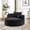 Black + Polyester, variant on 55'L Chenille Sponge single sofa,No Assembly Required,Fluffy Modern Sleeper Chair for Living room, Bedroom, Lounge and Projection Room(Not a swivel chair.)