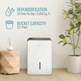 thumbnail image 4 of Refurbished - Keystone 35 Pint Portable Dehumidifier -white - KSTAD354D, 4 of 5