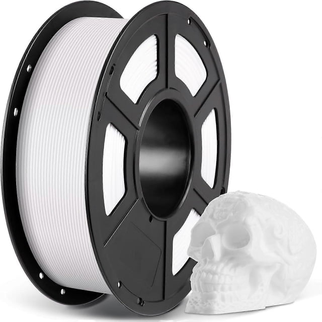 (White) PLA Filament for 3D Printer White, 1 kg 1.75 mm PLA Filament for 3D Printing on 3D Printer a