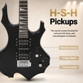 thumbnail image 3 of Glarry 37" Adult Electronic Guitar Kit w/ Amp Bag Strap Accessories for Beginner, Black, 3 of 10