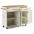 thumbnail image 3 of Homestyles Dolly Madison Wood Kitchen Cart in Off White, 3 of 21