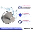 thumbnail image 3 of HOME SO Ganchos con ventosa para regadera, ba&ntilde;o, cocina, puerta de vidrio, espejo, azulejo &ndash; Soporte para lufa, toalla, abrigo, bata de ba&ntilde;o para colgar hasta 15 lbs &a, 3 of 7