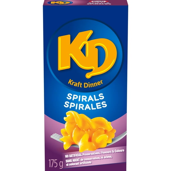 Kraft Dinner Macaroni & Cheese Spirals, 175g