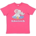 thumbnail image 3 of Inktastic My Nonni Loves Me Cute Elephants Clouds Moon and Stars Youth T-Shirt, 3 of 5