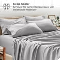 thumbnail image 3 of Juego de Fundas de Almohada Bare Home Colección Premium 1800 Doble Cepillado Ultra Suave Tamaño King Gris Claro 4 Unidades, 3 of 7