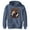 Navy Blue Heather, variant on Boy's Marvel Doctor Strange in the Multiverse of Madness Retro Strange  Pull Over Hoodie Navy Blue Heather Small