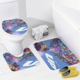 thumbnail image 4 of Disney Up-theme 4-Piece Shower Curtain Set with Rugs, Waterproof Bathroom Decor Set Includes Bath Mat, U-Shaped Rug, Toilet Lid Cover and Curtain with Hooks, 4 of 6