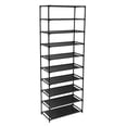 thumbnail image 5 of XILE 10 Tier Stackable Shoe Rack Storage Shelves - Stainless Steel Frame Holds 50 Pairs Of Shoes, 5 of 7
