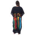 thumbnail image 3 of Riviera Sun African Print Dashiki Maxi Caftan for Women (Rasta Print 5, Large / X-Large), 3 of 3