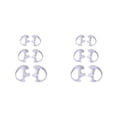 thumbnail image 3 of Inteprter Tapones de silicona para los oídos, protectores de silicona suave, resistentes al agua, antiruido, para viajes y dormir, 3 uds. Colores variados 2.4 cm, 2.5 cm, 2.6 cm 2piezas, 3 of 5