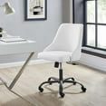 thumbnail image 2 of Computer Work Desk Swivel Chair, Fabric, Black White, Modern Contemporary Urban Design, Home Business Office Furniture, 2 of 9
