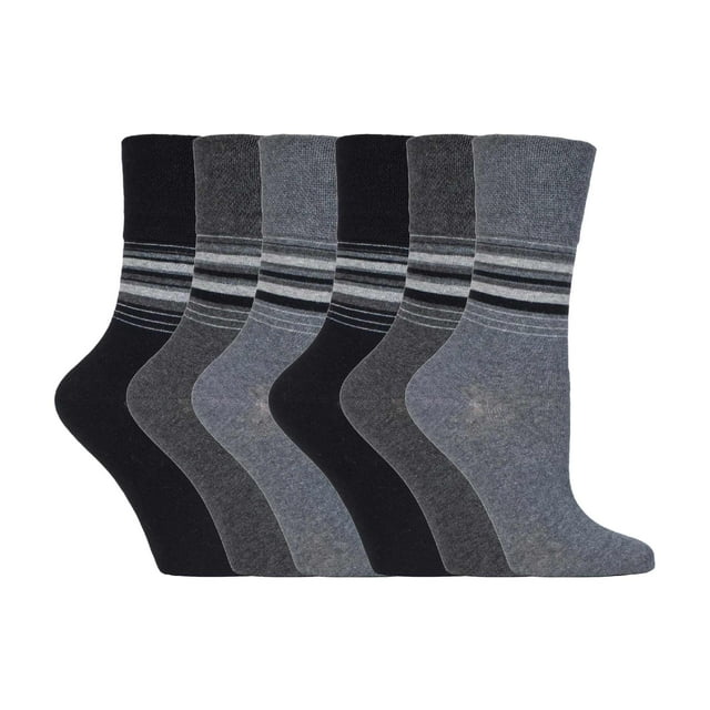 Gentle Grip - 6 Paires Chaussettes pour Dames Gentle Grip Non Élastiques