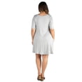 thumbnail image 3 of Women’s Plus Size Knee Length Pocket T Shirt Dress, 3 of 3