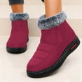 thumbnail image 4 of Women's Boots Winter Boots Fashionable Warm Lined Comfortable Flat Heel Outdoor Thermal Shoes For Cold Weather, 4 of 9