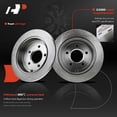 thumbnail image 5 of A-Premium 11.48 inch(292 mm) Rear Solid Disc Brake Rotors + Ceramic Pads Kit Compatible with Select Nissan Models - Altima 2002-2020, Juke 2011-2017, Maxima 2004-2008, Sentra 2007-2019, 6-PC Set, 5 of 8