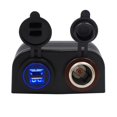thumbnail image 1 of Cargador Panel De Automóvil Toma De Encendedor De Cigarrillos Tipo De Tienda Toma De Encendedor De Cigarrillos Con Doble Apertura Interfaces De Carga Usb Duales Para Rv Coche Barco Yate 4.2A seitruly VI003829-00, 1 of 7
