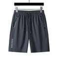 thumbnail image 6 of EOYWHK Beach Shorts with Pockets Elastic Waist Mens Casual Shorts Soft Lightweight Breathable for Basketball Running Gym Active Wear Dark Gray, Size XL, 6 of 6