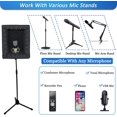 thumbnail image 4 of Portable Vocal Booth with Thick Acoustic Foam, Foldable Microphone Isolation Shield for Studio Recording, 4 of 6