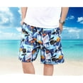 thumbnail image 5 of Men's & Big Men's Beach Shorts Set Hawaii Print Board Shorts with Pocket Mens Swimsuits Trunks Men Swim Trunks 2-Pack,XXXL, 5 of 8