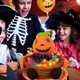 thumbnail image 3 of Halloween Candy Storage Basket Rattan Basket Pumpkin Ghost Candy Basket Halloween Decoration Candy Bowl Dish Halloween Sugar Container, 3 of 4