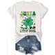 thumbnail image 2 of Camiseta De Verano Para Mujer, Moda Informal, Ropa Cómoda, Camisetas De Manga Corta MLucky St. Patrick'S Day & Nurse'S Day &JUSTA LITTLE PINCH Print Crew Neck T-shirt, Four seasons casual short-slee, 2 of 7