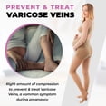 thumbnail image 5 of Gabrialla Sheer Maternity Graduated Compression Pantyhose, Medium Support 20-22 mmHg: H-260, 5 of 8