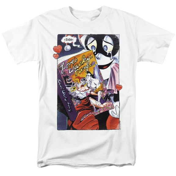 Batman Loves Wacky Fury S/S Adult 18/1 T-Shirt-White