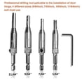 thumbnail image 2 of 4pcs -centering Hin Ware Bits Set Door Cabinet Holes Ing Locator Hss Recess 5/64 7/64 9/64 11/64 Inch, 2 of 3