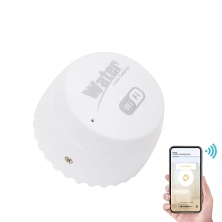Elowen Tuya Water Sensor WIFI Water Leak Sensor Water Leakage Intrusion Detector Alert Water Level Overflow Alarm Tuya Smart Life App Remote Control for Home House Security
