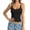 Black, variant on Sleeveless Top for with Asymmetric Pleats and Sleek Bodycon Fit Compression Long Sleeve Women Womens T Shirts Short Sleeve Loose Fit Long Sleeves T Shirts for Women Short Sleeve T Shirt for
