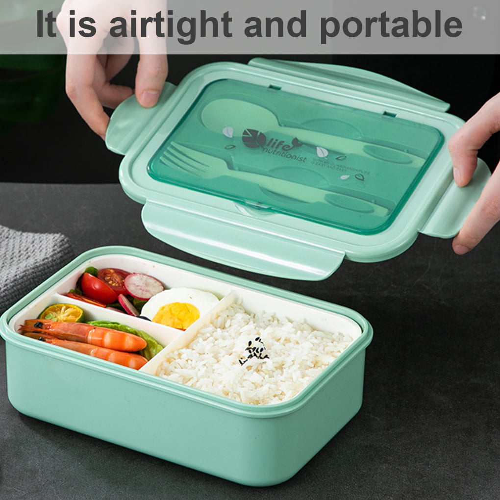 Bento Box Adult Lunch Box With Fork And Spoon Ideal Leak - Temu