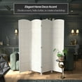 thumbnail image 2 of Red Lantern 7 ft. Tall Diamond Weave Room Divider - White - 4 Panel, 2 of 6